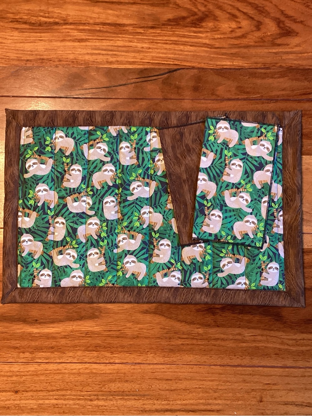 Kids Sloth Print Placemat Set